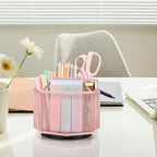 Exerz Desk Organiser/Mesh Desk Tidy Candy/Pen Holder/Multifunctional Organiser 360 Rotating