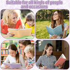 PerKoop 12 Pcs Jumbo Book Covers Stretchable Fabric School Book Protector Reusable Washable Cover Protector for Most Hardcover Textbooks (Vintage Color,9 x 11 Inch)