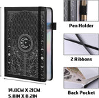 TIEFOSSI Bullet Dotted Journal Notebook, 160gsm 256 Numbered Thick Paper, A5 Hardcover Dotted Grid Diary for Women Men Work Writing, Bullet Dot Journaling, Drawing, 5.8 x 8.3 in