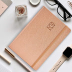 Undated Daily Planner – 3-Month A5 Productivity Organizer with Full Page Per Day, Hourly Schedule, Goal Setting, Habit Tracker, Weekly & Monthly Pages – Hardcover Time Management Notebook (Rose Gold)