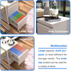 METAN Mobile Metal 2 Drawer File Cabinet with Lock, Rolling Cabinet for Both Legal and Letter Size Hanging Folders, Perfect File Storage for Home Office, Pre-Assembled Except 5 Casters,White