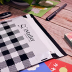 200 Count - 6x9 inch, Poly Mailer Black Gingham Plaid Envelope, Mailing Shipping Bags with Self Seal Strip
