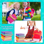 Sherr 14 Pack Stretchable Jumbo Book Sleeve Covers 14.5 x 9 Inch Stretchable Book Covers Fabric Book Cover Protector Reusable Book Cloth for Classroom Most Hardcover Book About 9 x 12 Inch