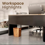 2 Gallon Acacia Wooden Bin, Wastebasket – Small Trash Can, Decorative Bathroom Trash Can, Waste Basket for Bedroom, Office Garbage Can, Wood Bathroom Accessories, Boho Bedroom Decor