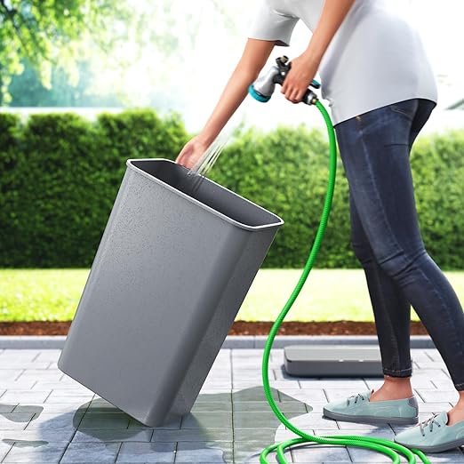 iTouchless Prime 13.2 Gallon Sensor Trash Can, Slim and Space-Saving, Durable Dent-Proof Construction, Automatic Bin Gray Color Great for Kitchen, Home, Office, Business, Garage, Plastic