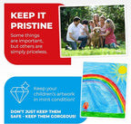 10mil Self-Adhesive Cold Laminating Sheets (120 Variety Count) Letter, Photo, Card, Notecard, I.D. Badge and Business Card Sizes. No Heat, No Machine needed, Easy Self-Sealing Pouches