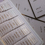 UPAFEXXI-Laminated Bible Tabs (Gold Foil Embossed Lettering), Bible Tabs for Women and Men, Reposition Large Print Stickers, Easy to Read and Apply, 80Chapters Labels for Easy Navigation(White)