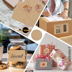 Kraft Sticker Paper Labels, 30 Sheets, Laser/Inkjet Printing - Letter Size (8.5 x 11)