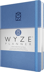 Undated Daily Planner – 3-Month A5 Productivity Organizer with Full Page Per Day, Hourly Schedule, Goal Setting, Habit Tracker, Weekly & Monthly Pages – Hardcover Time Management Notebook (Blue)