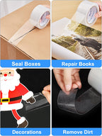 JARLINK Clear Packing Tape (18 Rolls), Heavy Duty Packaging Tape for Shipping Packaging Moving Sealing, 1.88 inches Wide, 55 Yards Per Roll, 990 Total Yards