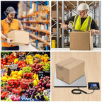Shipping Scale, 660lbs Heavy Duty Digital Postal Scale for Packages, 0.35oz High Accurate Postage Scale for Small Business, Luggage, Home Use, Battery & Charging Cable Include