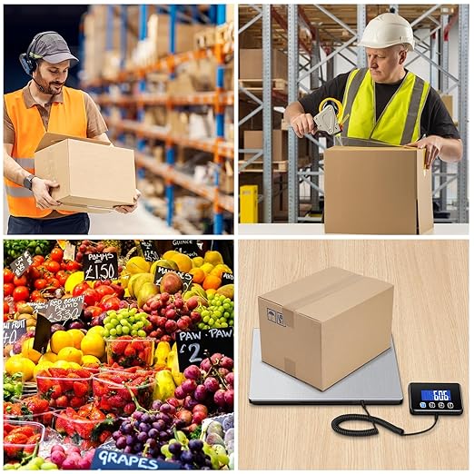 Shipping Scale, 660lbs Heavy Duty Digital Postal Scale for Packages, 0.35oz High Accurate Postage Scale for Small Business, Luggage, Home Use, Battery & Charging Cable Include