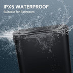 TIPGO Automatic Motion Sensor Bathroom Trash Can with Lid, 2.6 Gallon Touchless Trash Bin, Smart Garbage Can Plastic Slim Wastebasket for Bedroom, Office, Dorm (Black)