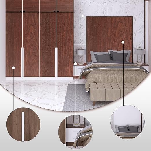 GSCIT Club Cherry Wallpaper, 24 inch X 25ft Self Adhesive Wood Grain Repair Tape Patch for Tables, Chairs, Baseboards, Doors, Windows, Floors, Handicraft DIY.