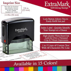 Return Address Stamp - Custom Self Inking Rubber Stamp - Personalized Stamp - Customizable Text with 15 Colors - Wedding Invitation & Housewarming Rubber Stamp