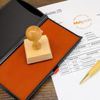 Large Premium Dry (No Ink) Stamp Pad - 3" by 6" - Quality Felt Pad - Case with Closing snap