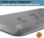 ComfiLife Anti Fatigue Floor Mat – 3/4 Inch Thick Kitchen Mats for Floor, Standing Desk Mat, Kitchen Rug – Comfort at Home, Office – Durable – Stain Resistant – Non-Slip Bottom (20" x 32", Gray)