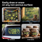 ARTISTRO 2 Yellow Liquid Chalk Markers - Erasable Chalk Pens with 6mm Reversible Tip for Blackboard, Chalkboard, Car Window, Glass - Ideal for China Markers, Restaurants & Bistro