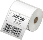 4" x 2" Thermal Labels | 4 Rolls | 3040 Labels | fits Zebra, Munbyn, Rollo, Godex, Arkscan, iDPRT, Offnova Thermal Label Printers and More | Blank White Adhesive Stickers by Ecotherm