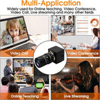 SVPRO 2MP USB Web Camera - 5-50mm 10X Optical Zoom Lens, CS Mount, 1080P HD CMOS, 100fps/60fps, UVC Mini Cam OTG, Drive Free PC Webcam