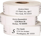 Return Address Labels - Roll of 250 Personalized Labels (White)