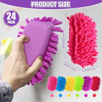 Sherr 24 Pcs Magnetic Whiteboard Eraser School Erase Erasers Microfiber Washable White Board Eraser for Chalk Classroom Home Office (Rainbow Colors)