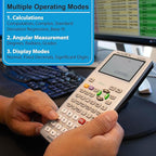 Scientific Calculator with Graph Functions for College and High School Students, Engineering, Advanced Mathematics, Calculus, Algebra, Geometery, Trigonometry, Statistics, Physics, Chemistry - Silver