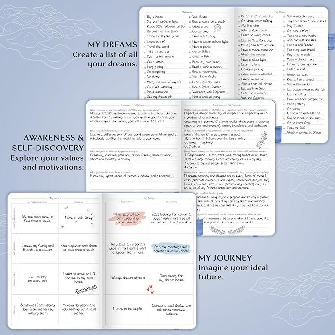 Legend Planner PRO – Deluxe Weekly & Monthly Life Planner to Increase Productivity and Hit Your Goals. Time Management Organizer Notebook – Undated – 7 x 10" Hardcover + Stickers – Periwinkle