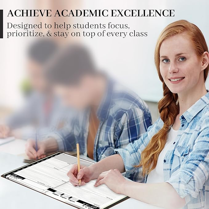 Ensight 2025-2026 HARDCOVER Leather Planner Weekly & Monthly - 8.5x11 Inches - Academic Planner Business Personal or Student - Pen Holder, Thick Paper, July 2025 - June 2026 (Green)