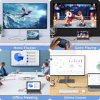 Docking Station for MacBook Pro Air,USB C Docking Station Dual Monitor,Dual HDMI Adapter Hub for Mac MacBook Pro with 2 HDMI(4K @60Hz), 3 USB3.0,SD TF Card Reader and 100W PD USB C Port