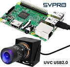 SVPRO 2MP Global Shutter USB Camera 90FPS High Speed Camera with 5-50mm Zoom Lens,Manual Focus Webcam for Glof Swing,10X Optical Zoom Industrial Video Camera USB Plug and Play for Computer