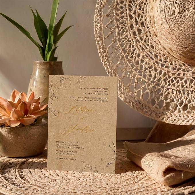 Kraft Sticker Paper Labels, 30 Sheets, Laser/Inkjet Printing - Letter Size (8.5 x 11)