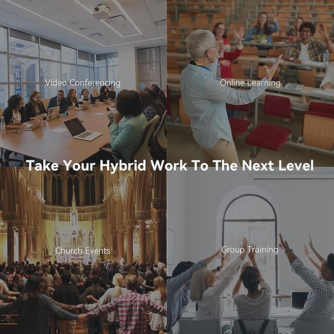 Tenveo VLoop PTZ Camera with 20X Optical Zoom Wide View Angle USB3.0/HDMI Works with Zoom Skype Teams FHD 1080P for Video Conference Red Dot Design Winner (VL20H)