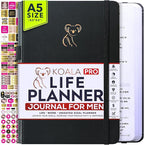 Life Planner - Gratitude Journal for Men & Women | Daily, Weekly & Monthly Planner with Budget Section, Time Blocking, Habit Tracker for Peace of Mind Planning to Increase Productivity & Happiness