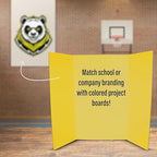 Flipside Products 36” x 48” Foam Project Boards for Presentations, Science Fair, School Projects, Event Displays and Trifold Picture Board - Assorted Colors - 3 Pack