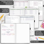 Legend Teacher Planner – Undated Lesson Plan Book for Teachers with Weekly & Monthly Calendars - Classroom Organization & School Year Planner – 8.5”x11.5” Hardcover (Black Debossed)