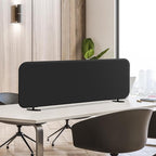 DECOLAB Desk Divider, Movable Desk Panel Privacy Partition for Home Office, Student, Classroom, Study, Free Standing, Scratch Resistance, 48"x18", Midnight