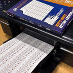 1" x 2-5/8", 25 Sheets, 750 Mailing Address Labels, White Sticker Labels for Laser & Inkjet Printers, Permanent Adhesive