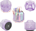 Exerz Desk Organiser/Mesh Desk Tidy Candy/Pen Holder/Multifunctional Organiser 360 Rotating