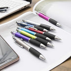 MiSiBao Stylus Pens for Touch Screens Ballpoint Pens Black Ink 1.0mm Medium Point with Crystals and Comfort Grip (8 Count+3 Refills)