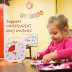 Time Timer PLUS 60 Minute Desk Visual Timer — Countdown Timer with Portable Handle for Classroom, Office, Homeschooling, Study Tool with Silent Operation (White)