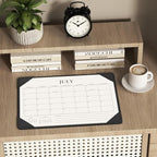 Jotsome Desk Calendar 2025-2026 with Desktop Mat, Academic Desk Pad Calendar From July 2025 to December 2026 14x10.5 inch, Desk Blotter Calendar for Home Office and School, Easy Planning, Black