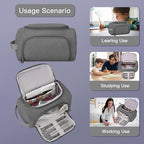 Large Pencil Pouch,Pencil Case Aesthetic,Zipper Pencil Box For Girls Back To School Supplies Emergency Bag Makeup Bag (Grey)