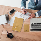 Frienda 4 Sizes Clasp Envelopes Kraft Paper Catalog Clasp Envelope with Closure for Filing, Storing or Mailing Documents, 50 Pieces(5 x 7 In, 6 x 9 In, 9 x 12 In, 10 x 13 In,Brown)