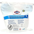 Clorox Healthcare Bleach Germicidal Wipes, 12" x 12", Refill for Bucket, 110 Count Pouch (Package May Vary)