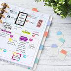 Avery Mini Ultra Tabs, 1" x 1.5", Pastel Sparkle Shimmer Designs, 32 Repositionable Page Tabs (74149)