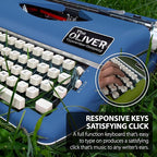 Timeless Manual Typewriter, Blue