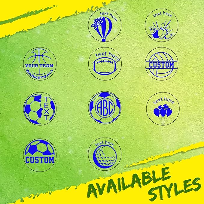 Custom Loyalty Card Personalized Self-Inking Stamp for Business, Reward, Food - Small Round Rubber