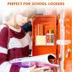 BEYGORM Magnetic Dry Erase Marker Holder for Whiteboard,Non-slip Acrylic Magnet Pen Holder for Fridge Refrigerator,Locker Organizer for Work,Locker Accessories,Pencil Cup for Desk,Marker Organizer