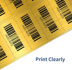 STARLIBOO Shipping Labels Stickers, 2"×4" Gold Printable Mailing Labels for Laser/Inkjet Printing- Matte Gold, Permanent Adhesive Stickers